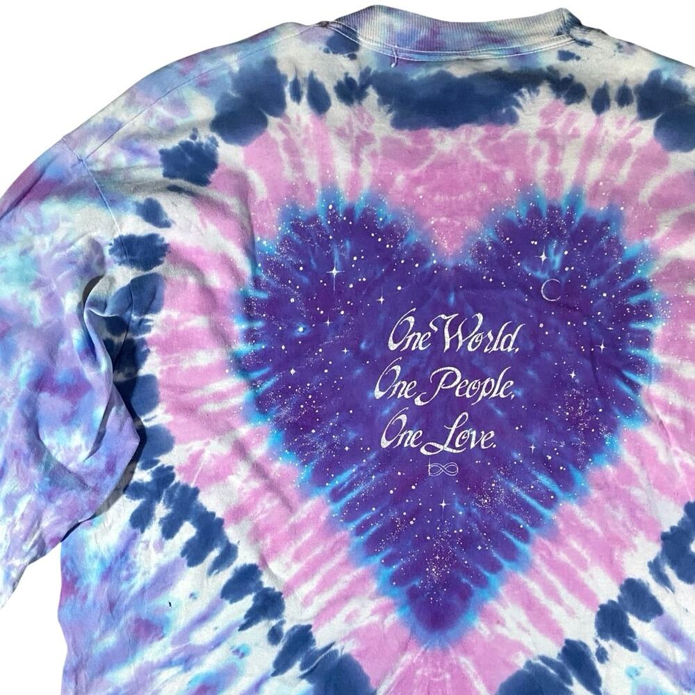 Vintage 90s One Love Long Sleeve Tie-dye Tee - XL - Picture 4 of 5